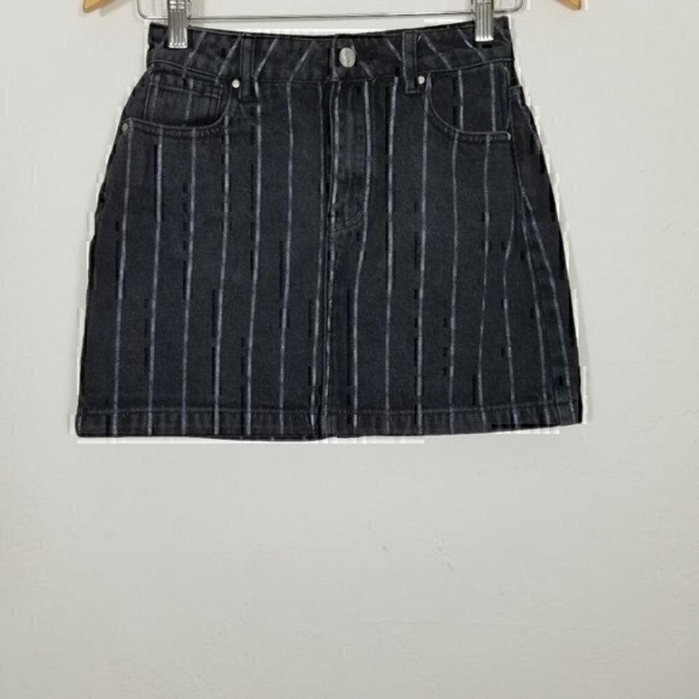 PacSun Striped Denim Mini Skirts Size 24
